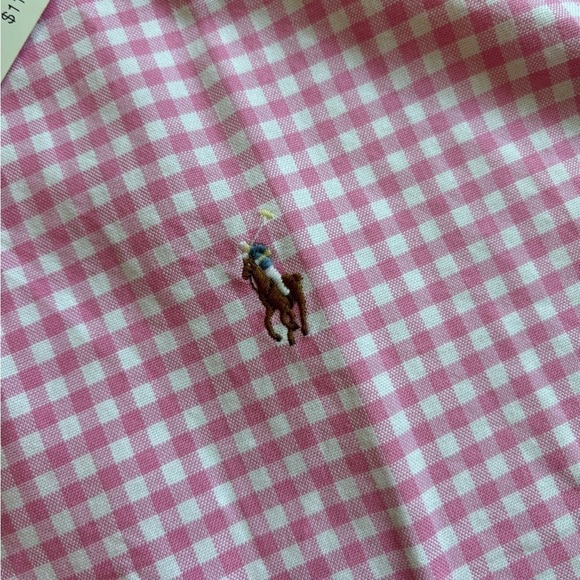 NEW Polo Ralph Lauren Classic Fit Short Sleeve Button Down Shirt Pink Gingham XL - Picture 6 of 12